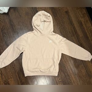 Nike Sportswear Club Hoodie light beige big kids size XL